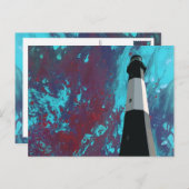 carte postale de la gare de l'île tybee (Devant / Derrière)