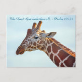 Carte postale de la girafe chrétienne (Devant)