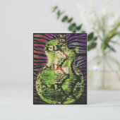 Carte postale de la guitare à peau de serpent (Debout devant)