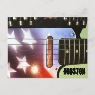 Carte postale de la guitare de Houston