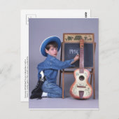 Carte postale de la guitare Texan Jr Cowboy (Devant / Derrière)