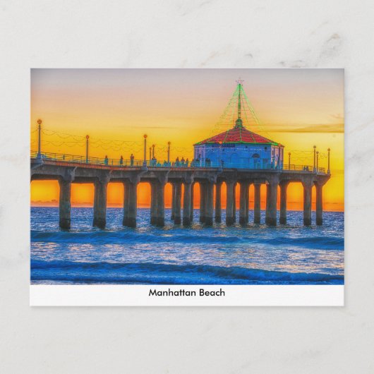 Carte postale de la jetée de Manhattan Beach (Devant)