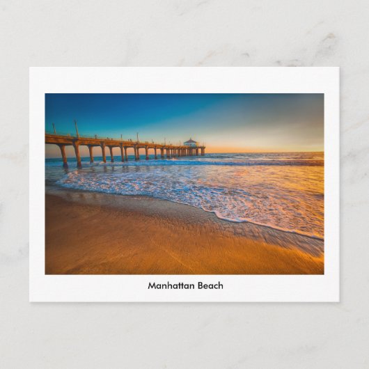 Carte postale de la jetée de Manhattan Beach (Devant)