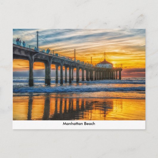 Carte postale de la jetée de Manhattan Beach (Devant)