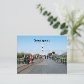 Carte postale de la jetée de Southport (Debout devant)