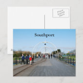Carte postale de la jetée de Southport (Devant / Derrière)