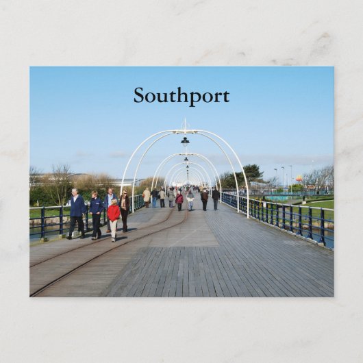 Carte postale de la jetée de Southport (Devant)