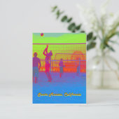 Carte postale de la jetée de volley-ball de plage (Debout devant)