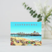 carte postale de la jetée d'Eastbourne (Debout devant)