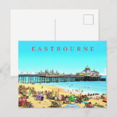 carte postale de la jetée d'Eastbourne (Devant / Derrière)