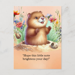Carte postale de la journée de la marmotte – Messa