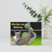 Carte postale de la Journée de la mère (Debout devant)