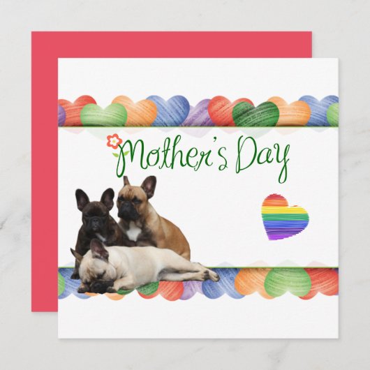 Carte postale de la Journée de la mère (Devant / Derrière)