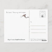 Carte postale de la journée des cheveux incorrecte (Dos)