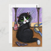 Carte postale de la journée des cheveux incorrecte (Devant / Derrière)