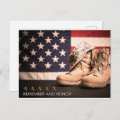 Carte postale de la Journée du souvenir en l'honne (Devant / Derrière)