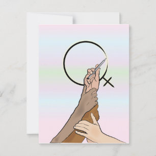 Carte postale de la Journée internationale des fem