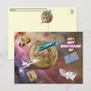 Carte postale de la Journée mondiale des cartes po