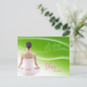 Carte postale de la leçon de yoga (Debout devant)