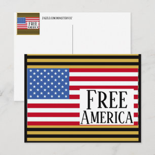 Carte postale de la libre Amérique
