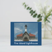 Carte postale de la Light House de Fire Island (Debout devant)