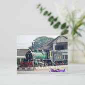 Carte postale de la locomotive Phitsanulok Thaïlan (Debout devant)