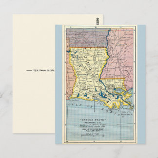 Carte postale de la Louisiane créole
