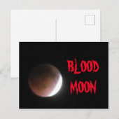 CARTE POSTALE DE LA LUNE DE SANG (Devant / Derrière)