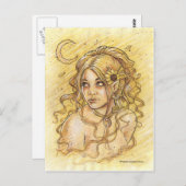 Carte postale de la lune d'été (Devant / Derrière)