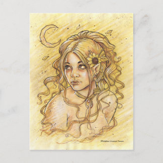 Carte postale de la lune d'été