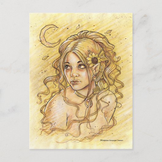 Carte postale de la lune d'été (Devant)