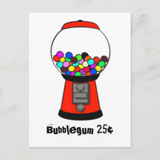 Carte postale de la machine à gumball
