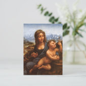 Carte postale de la Madone de la fileuse de Léonar (Debout devant)