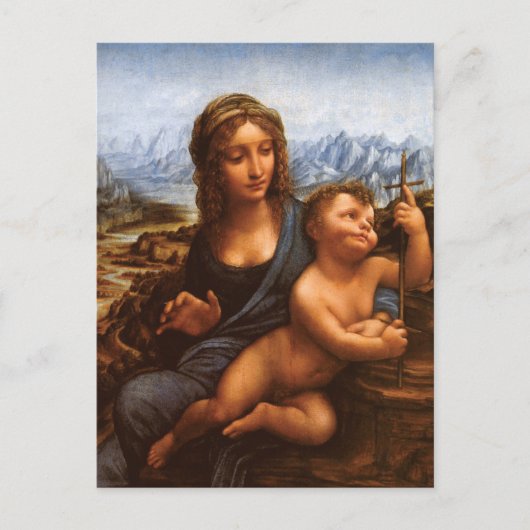 Carte postale de la Madone de la fileuse de Léonar (Devant)