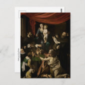 Carte postale de la Madone des Roses de Caravage (Devant / Derrière)