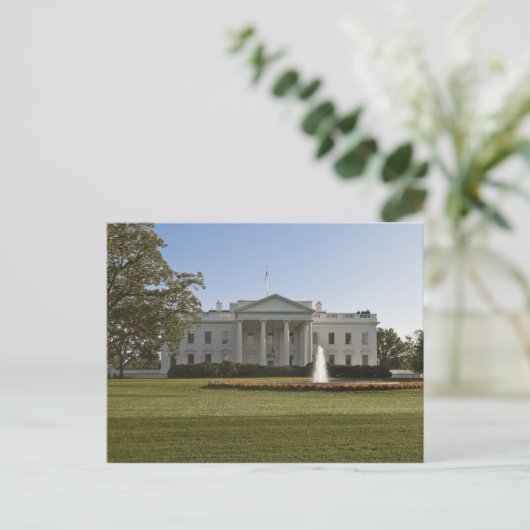 Carte postale de la Maison Blanche (Debout devant)