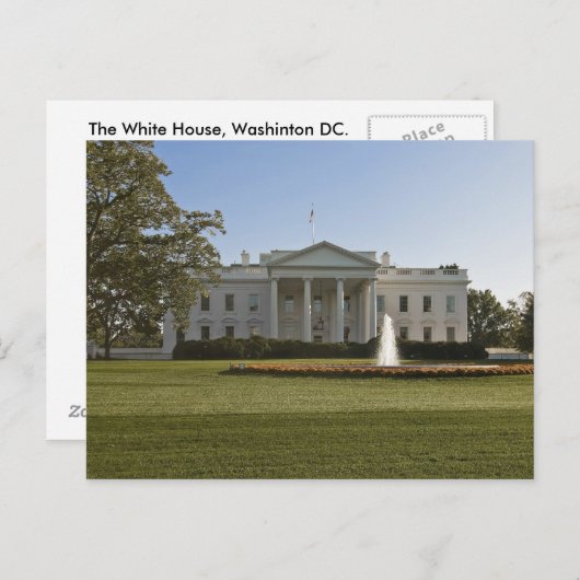 Carte postale de la Maison Blanche (Devant / Derrière)