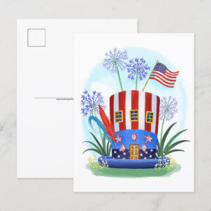 Carte postale de la maison Casquette patriotique a