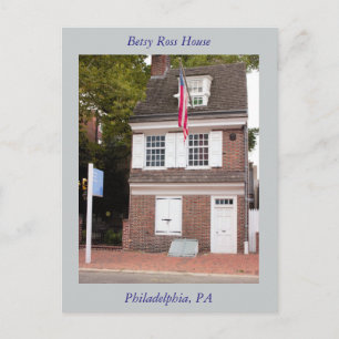 Carte postale de la maison de Betsy Ross