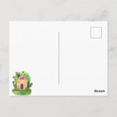 Carte postale de la maison de cactus à l'aquarelle (Dos)