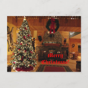 Carte postale de la maison de Noël