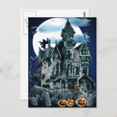 Carte postale de la maison hantée (Devant / Derrière)