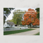 Carte postale de la maison natale d'Herbert Hoover (Devant)