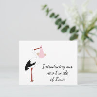 Carte postale de la marchandise de cigogne