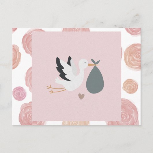 Carte postale de la marchandise de cigogne (Devant)