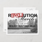 Carte postale de la Marche de la Révolution ! (Devant / Derrière)