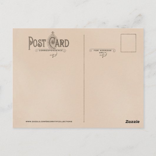 Carte postale de la mariée (Dos)