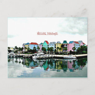 Carte postale de la marina de Nassau Bahamas