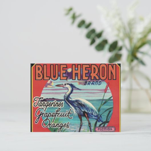 carte postale de la marque blue heron (Debout devant)
