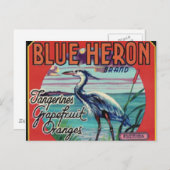 carte postale de la marque blue heron (Devant / Derrière)